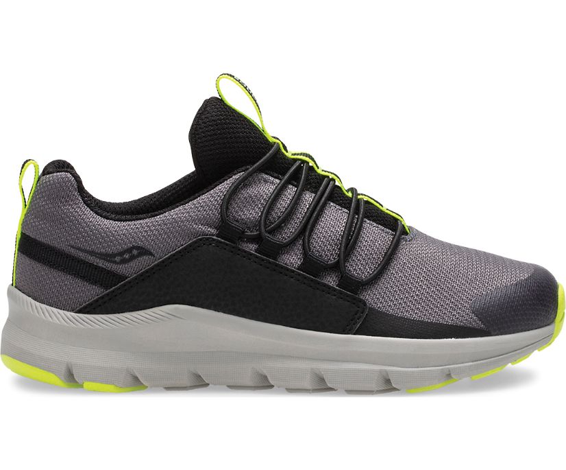 Tenis Saucony Stretch & Go Niños Negros Grises | México 764PJJQ